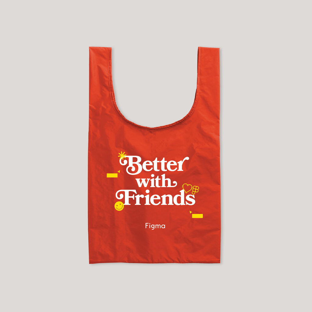 FOF Better with Friends Baggu in Tomato