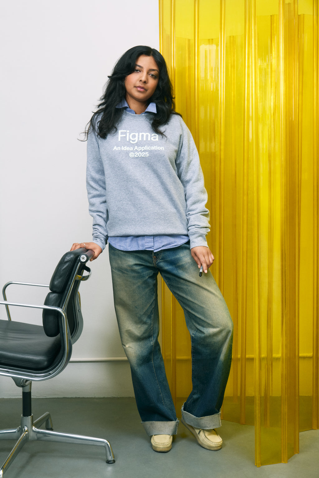 Here, there, everywhere crewneck