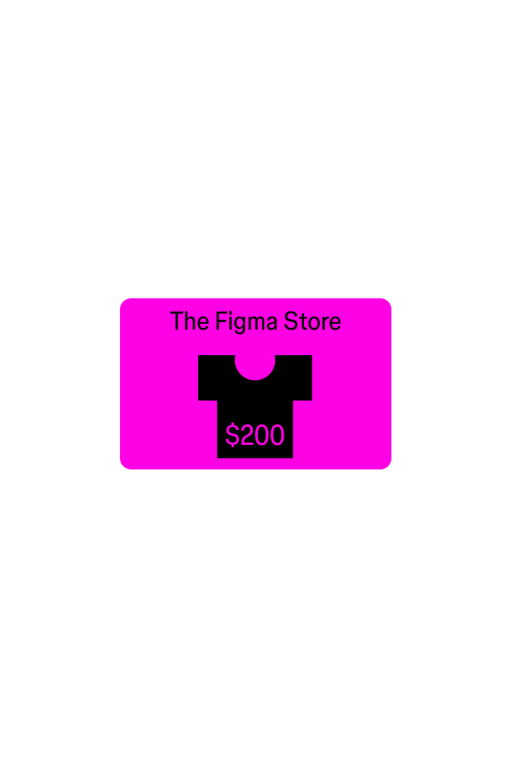 The Figma Store e-gift card