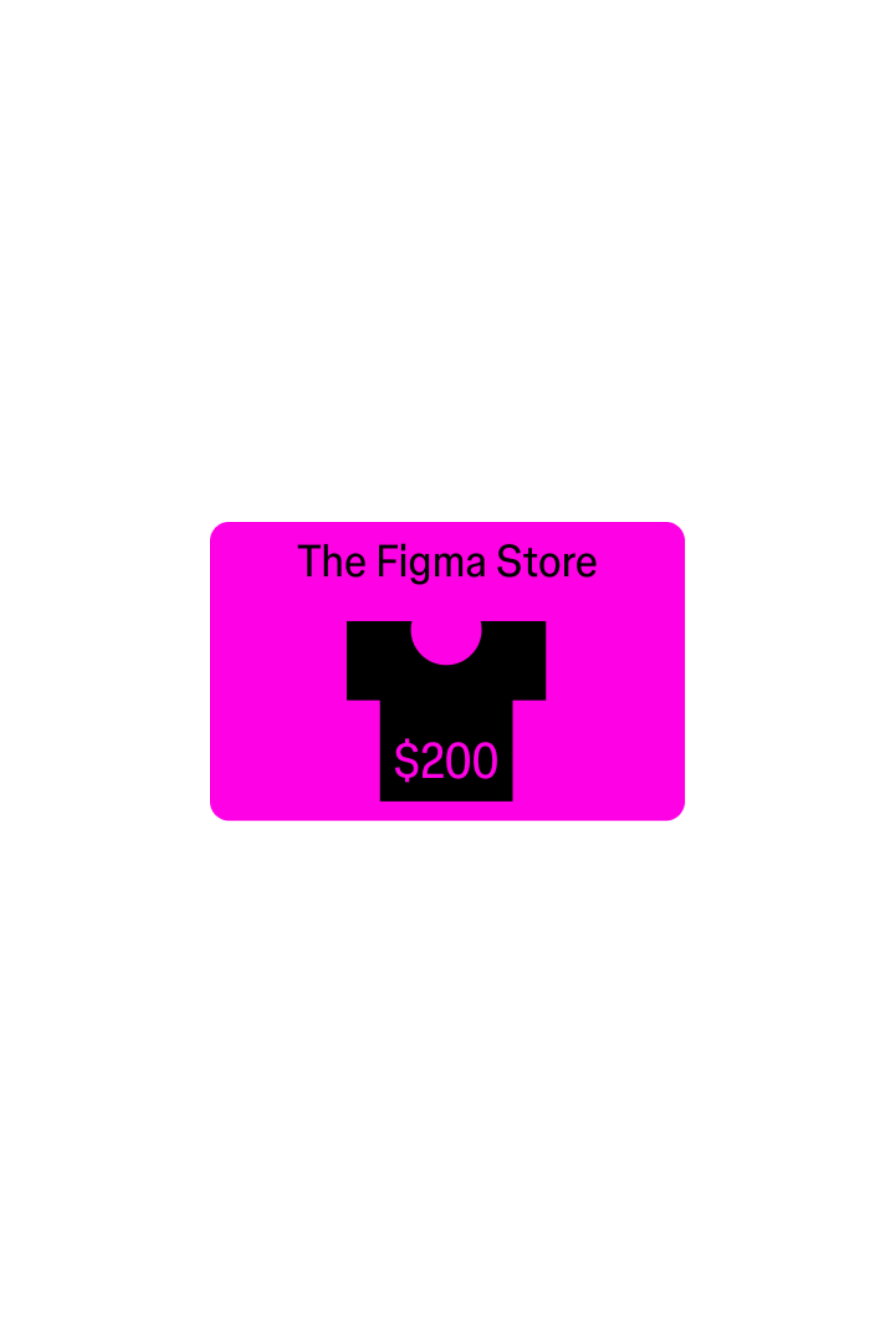 The Figma Store e-gift card