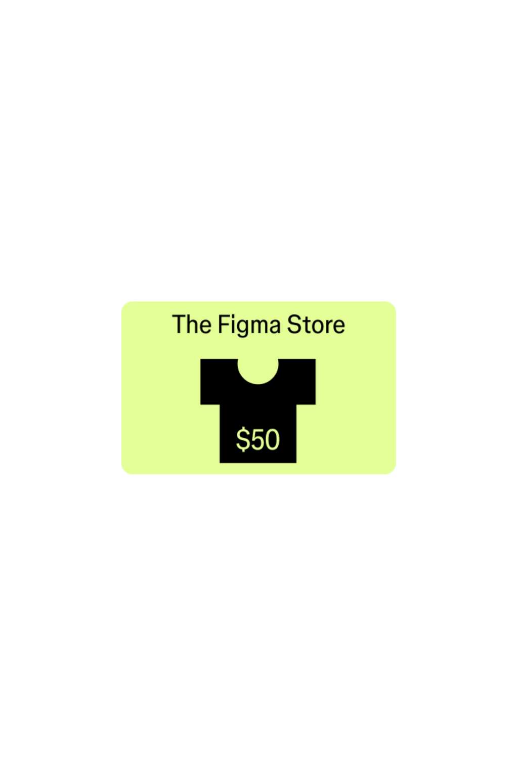 The Figma Store e-gift card