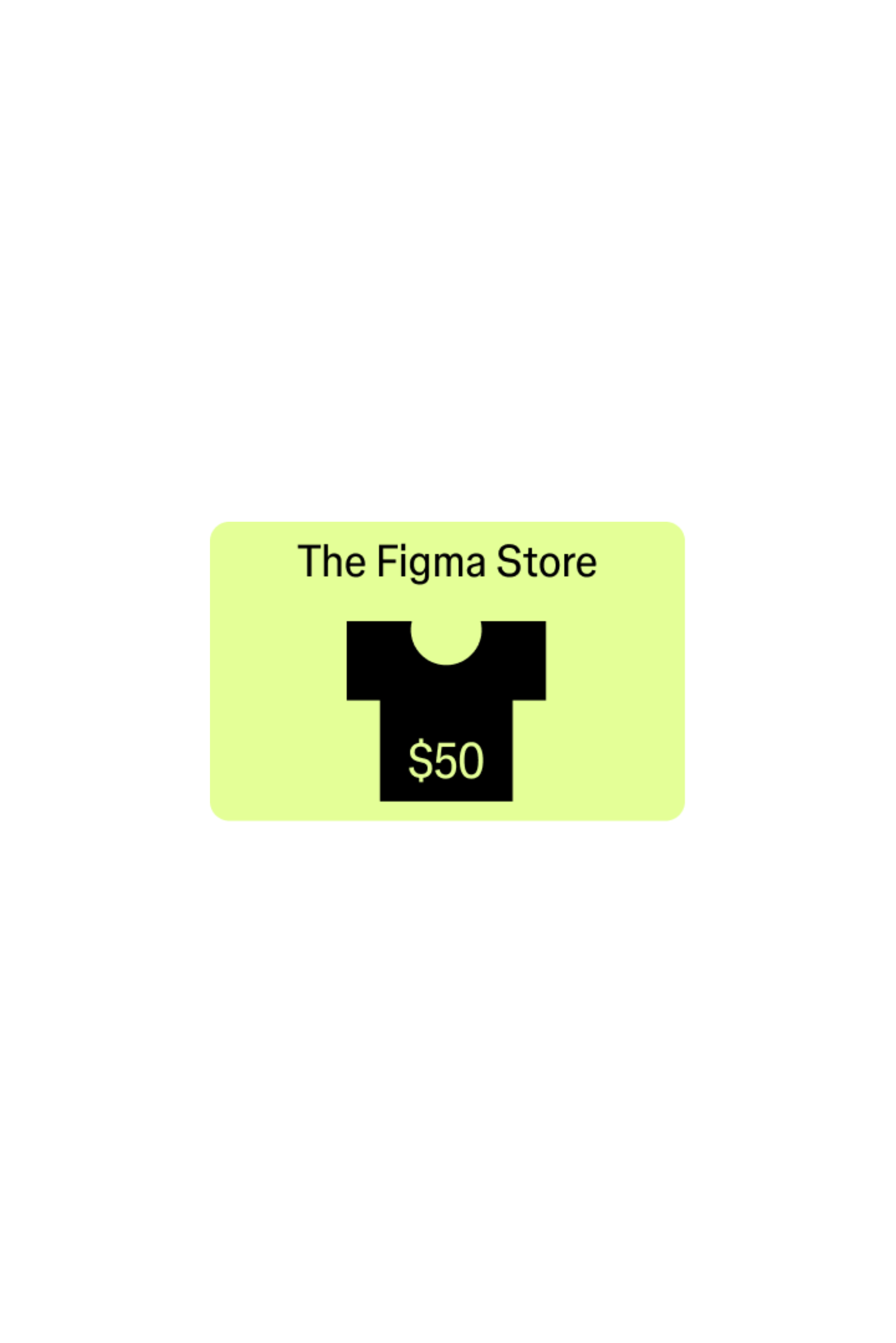 The Figma Store e-gift card