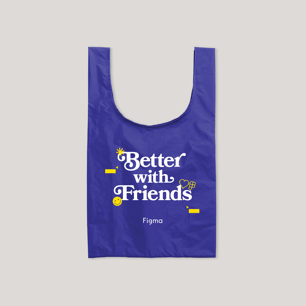 FOF Better with Friends Baggu in Colbalt