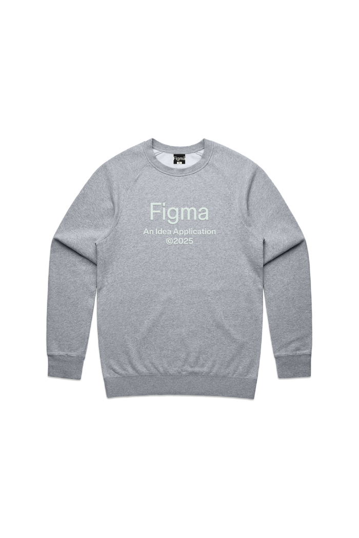 Here, there, everywhere crewneck